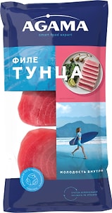 Изображение товара Тунец Agama филе без кожи замороженное 400г