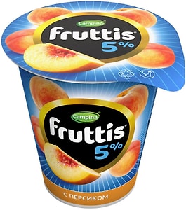 Изображение товара Продукт йогуртный Fruttis с персиком 5% 290г