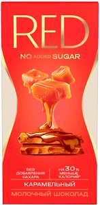 Изображение товара Шоколад молочный Red Delight карамелизованный с пониженной калорийностью 70г