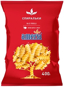 Изображение товара Макароны Ameria Спиральки 400г