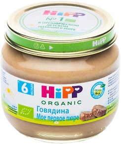 Изображение товара Пюре Hipp Мое первое пюре Говядина 80г