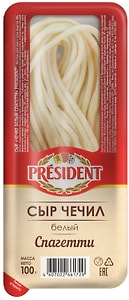 Изображение товара Сыр President Чечил спагетти Белый 35% 100г