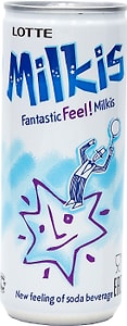 Изображение товара Напиток Lotte Milkis Оригинальный газированный 250мл