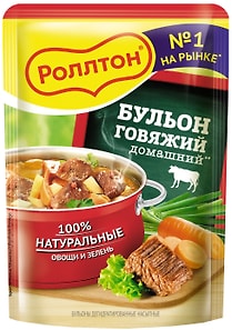 Изображение товара Бульон Роллтон говяжий домашний 90г