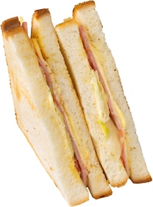 Изображение товара Клаб-сэндвич У Палыча с ветчиной и сыром 185г