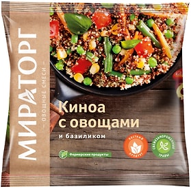 Изображение товара Смесь Vитамин Киноа с овощами и базиликом быстрозамороженная 400г