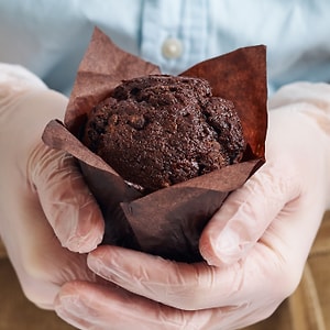 Изображение товара Маффин шоколадный с кусочками шоколада 100г