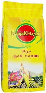 Изображение товара Рис RaajaKHaNN длиннозерный пропаренный для плова 1кг