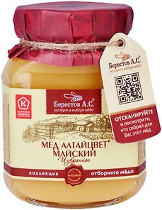 Изображение товара Мед Берестов А.С. Алтайцвет Майский 500г
