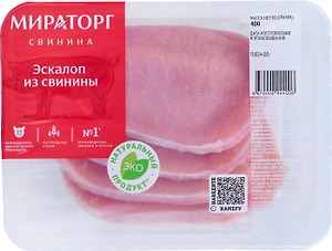 Изображение товара Эскалоп свиной охлажденный Мираторг 400г
