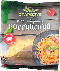 Изображение товара Сыр Стародуб Российский тертый 50% 150г