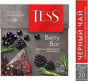 Изображение товара Чай черный Tess Berry Bar 20*1.8г