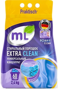 Изображение товара Стиральный порошок Meine Liebe Extra Clean Эффективная формула Универсальный 2.4кг