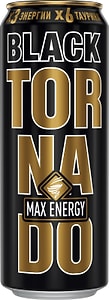 Изображение товара Напиток Tornado Max Energy Black энергетический 450мл