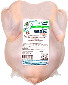 Изображение товара Тушка цыпленка Зеленая линия на зерновом откорме 1кг