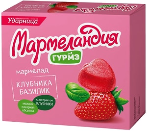 Изображение товара Мармелад Мармеландия Гурмэ Клубника-Базилик 250г