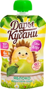Изображение товара Пюре Дары Кубани Яблоко 90г