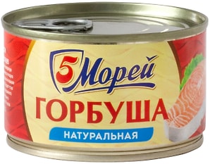 Изображение товара Горбуша 5 Морей натуральная 250г