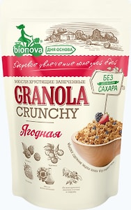 Изображение товара Мюсли Bionova Запеченные Ягодные хрустящие 400г