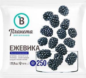Изображение товара Ежевика Планета Витаминов быстрозамороженная 250г