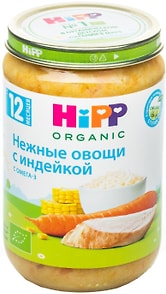 Изображение товара Пюре HiPP Овощи нежные с индейкой 190г