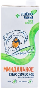 Изображение товара Напиток Зеленая Линия на растительной основе Миндальный классический 1л