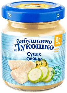 Изображение товара Пюре Бабушкино Лукошко судак с овощами 100г