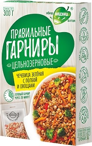 Изображение товара Чечевица Образ жизни Алтая зеленая с полбой и овощами 300г