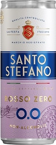 Изображение товара Игристое безалкогольное Santo Stefano красное полусладкое 250мл
