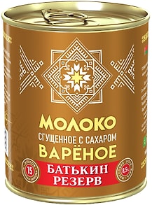 Изображение товара Молоко вареное с сахаром Батькин резерв 8.5% 380г