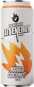Изображение товара Напиток энергетический Lit Energy Mango Coconut безалкогольный тонизирующий газированный 450мл