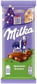 Изображение товара Шоколад молочный Milka Молочный с цельным фундуком 80г