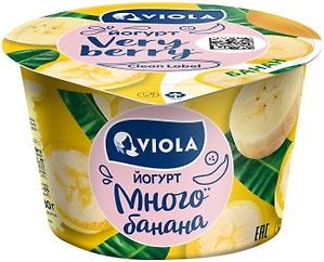 Изображение товара Йогурт Viola Very Berry Банан 2.6% 180г