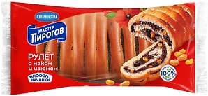 Изображение товара Рулет Мастер Пирогов с маком и изюмом 250г