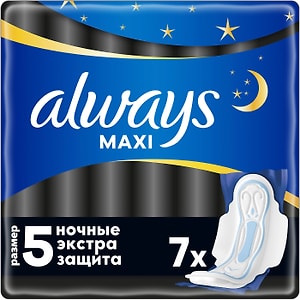Изображение товара Прокладки Always Maxi Secure Night Extra 7шт