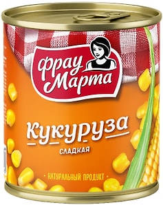 Изображение товара Кукуруза Фрау Марта сахарная 310г