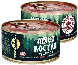 Изображение товара Мясо косули Балтийский деликатес тушеное 325г