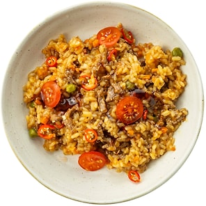 Изображение товара Говядина AlphaChef в соусе терияки с рисом 260г