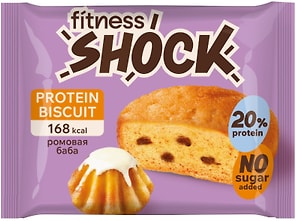 Изображение товара Пирожное FitnesShock неглазированное Ром-баба 40г