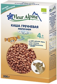 Изображение товара Каша Fleur Alpine Гречневая молочная с 4 месяцев 200г
