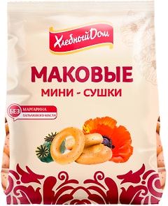 Изображение товара Мини-сушки Хлебный Дом Маковые 180г
