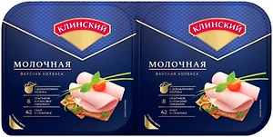 Изображение товара Колбаса Клинский Молочная вареная категория Б 380г