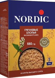 Изображение товара Хлопья Nordic Гречневые 550г