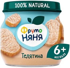 Изображение товара Пюре ФрутоНяня из телятины 80г