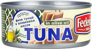 Изображение товара Тунец Federici в оливковом масле филе-кусок 160г
