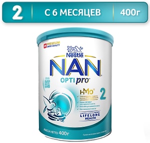 Изображение товара Смесь NAN 2 OPTIPRO молочная 400г