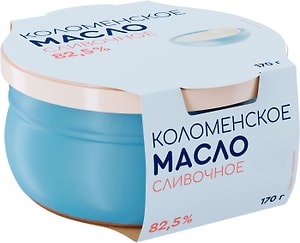 Изображение товара Масло Коломенский сливочное 82.5% 170г