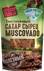 Изображение товара Сахар-сырец Mama Nature Мускавадо тростниковый нерафинированный 500г