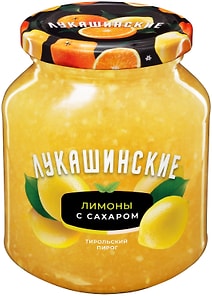 Изображение товара Лимон с сахаром Лукашинские дробленный 450г