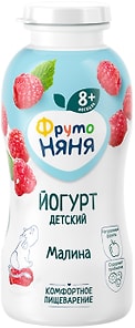 Изображение товара Йогурт ФрутоНяня Малина 2.5% с 8 месяцев 200г